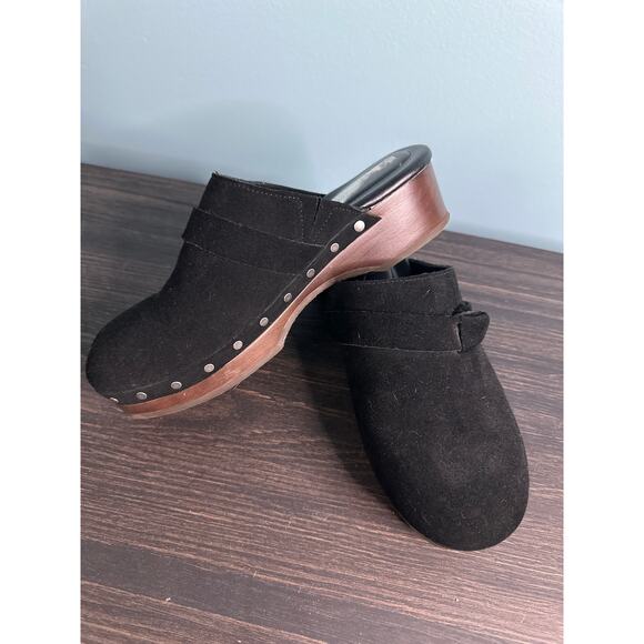 Splendid Women's Black suede clog great condition size 7.5 - Picture 8 of 9